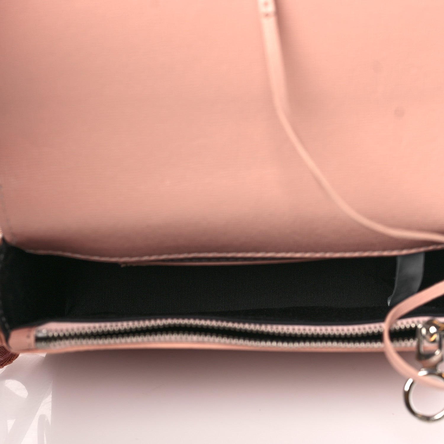Off-White Saffiano Floral Printed Mini Diag Binder Clip Bag Pink Multicolor 5 of 10