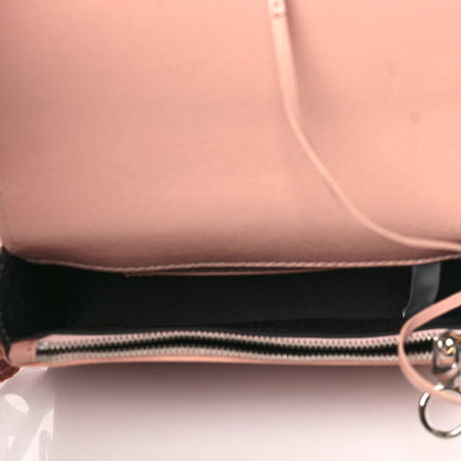 Off-White Saffiano Floral Printed Mini Diag Binder Clip Bag Pink Multicolor 5 of 10