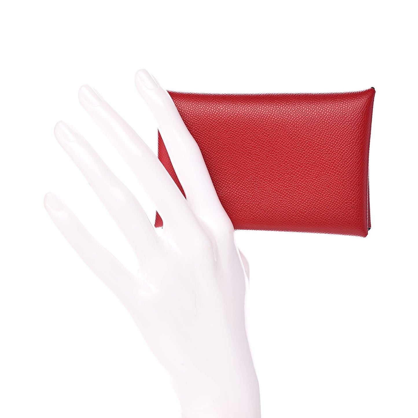 Madame Calfskin Calvi Card Case Rouge Piment