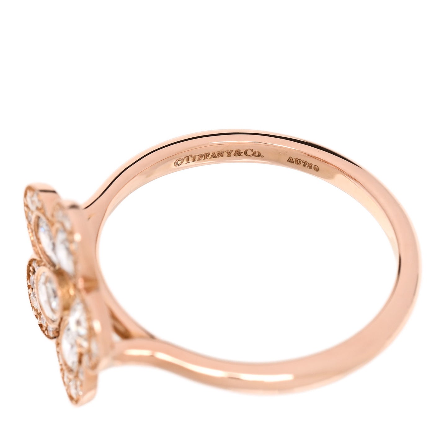 18K Rose Gold Diamond Enchant Flower Ring 52 6