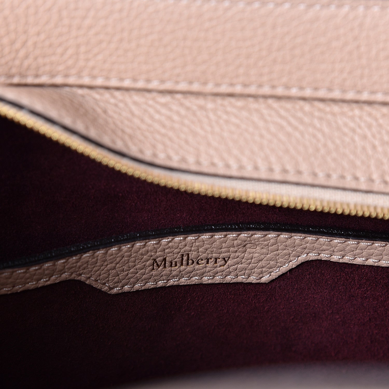 Mulberry Small Classic Grain Mini Zipped Bayswater Rosewater 5 of 8