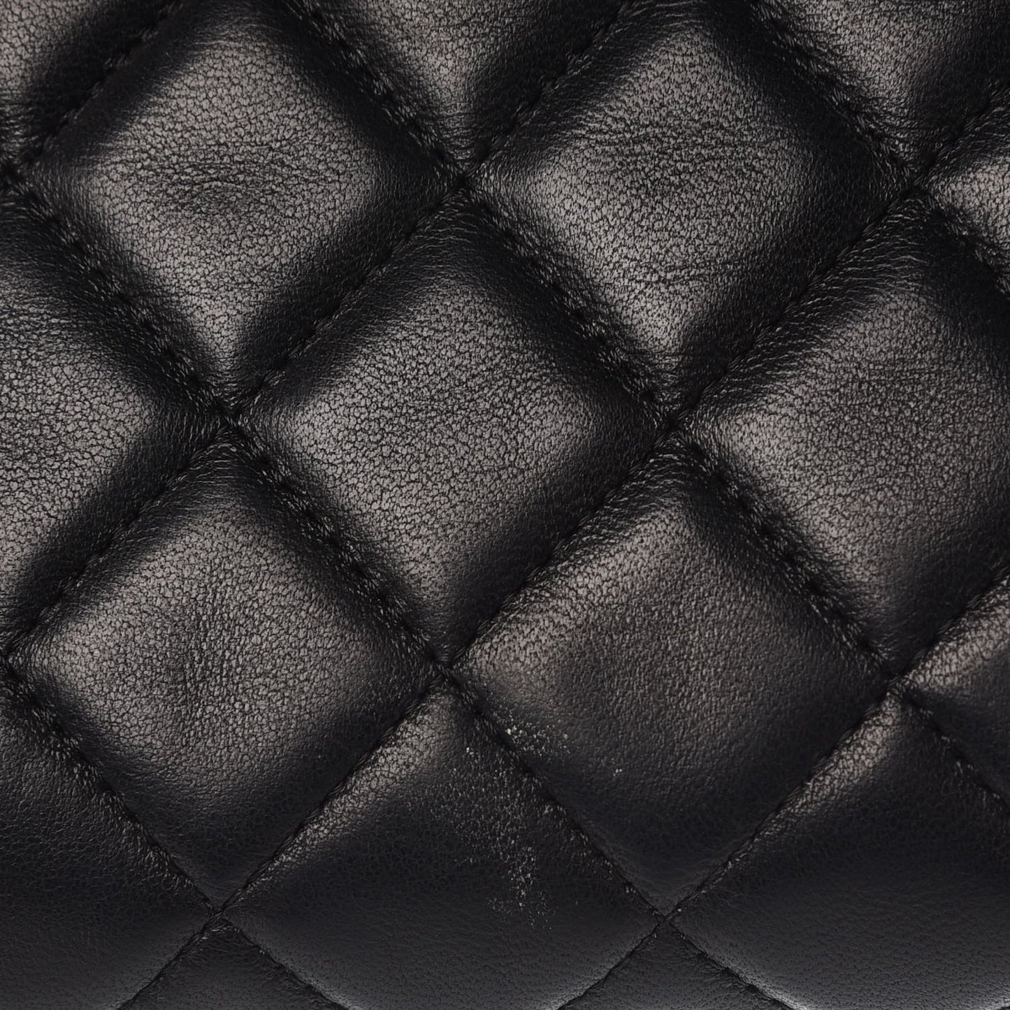 Lambskin Quilted Clutch Black