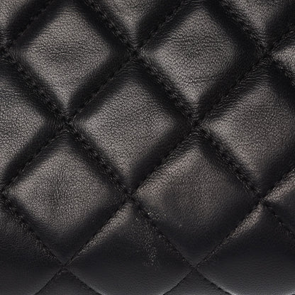 Chanel Lambskin Quilted Clutch Black 10 of 10