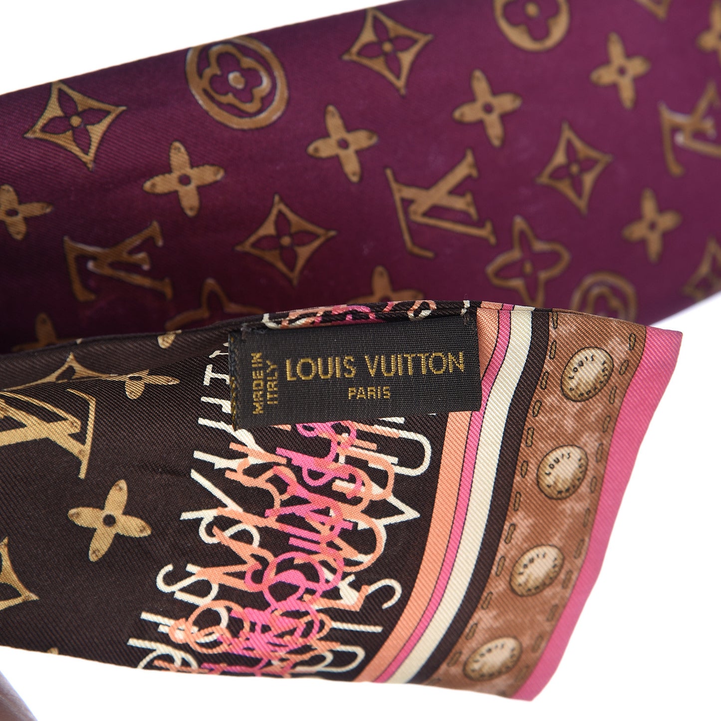 Silk Monogram Map Bandeau