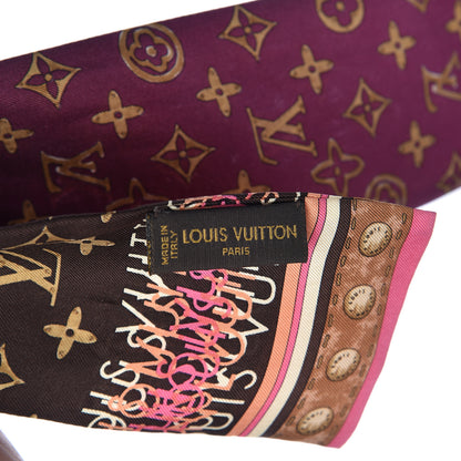 Louis Vuitton Silk Monogram Map Bandeau 4 of 5