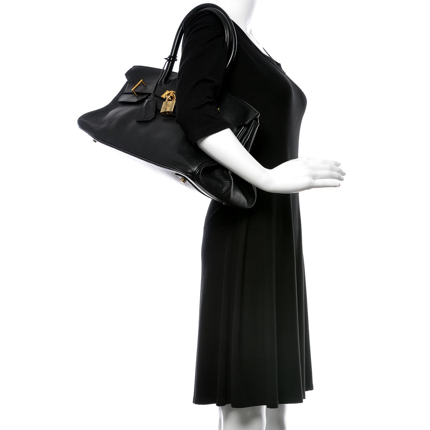 Taurillon Clemence JPG Birkin 42 Black