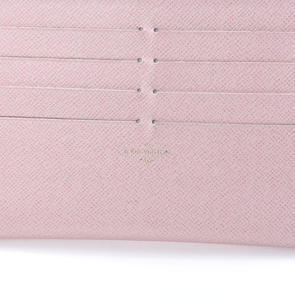 Louis Vuitton Calfskin Felicie Card Holder Insert Rose Ballerine 6 of 7