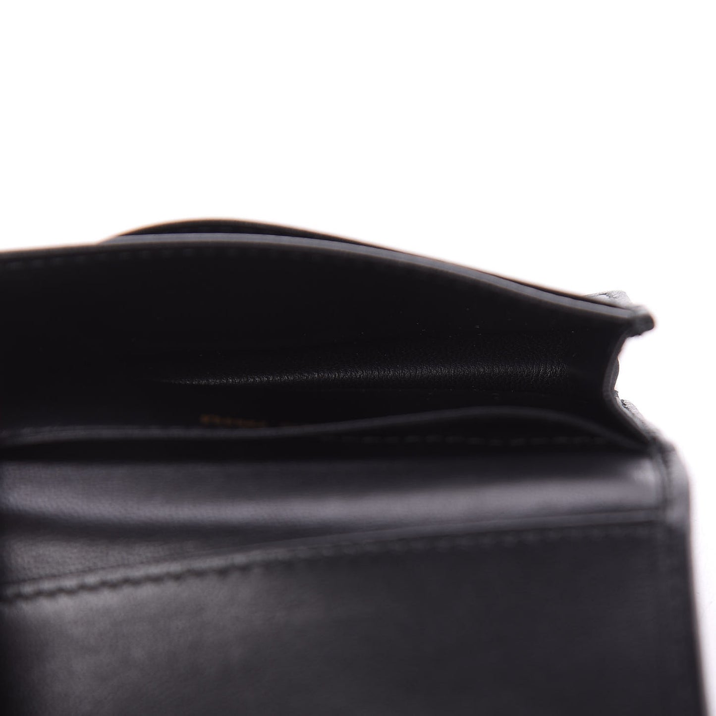 Nappa Matelasse Flap Wallet Black