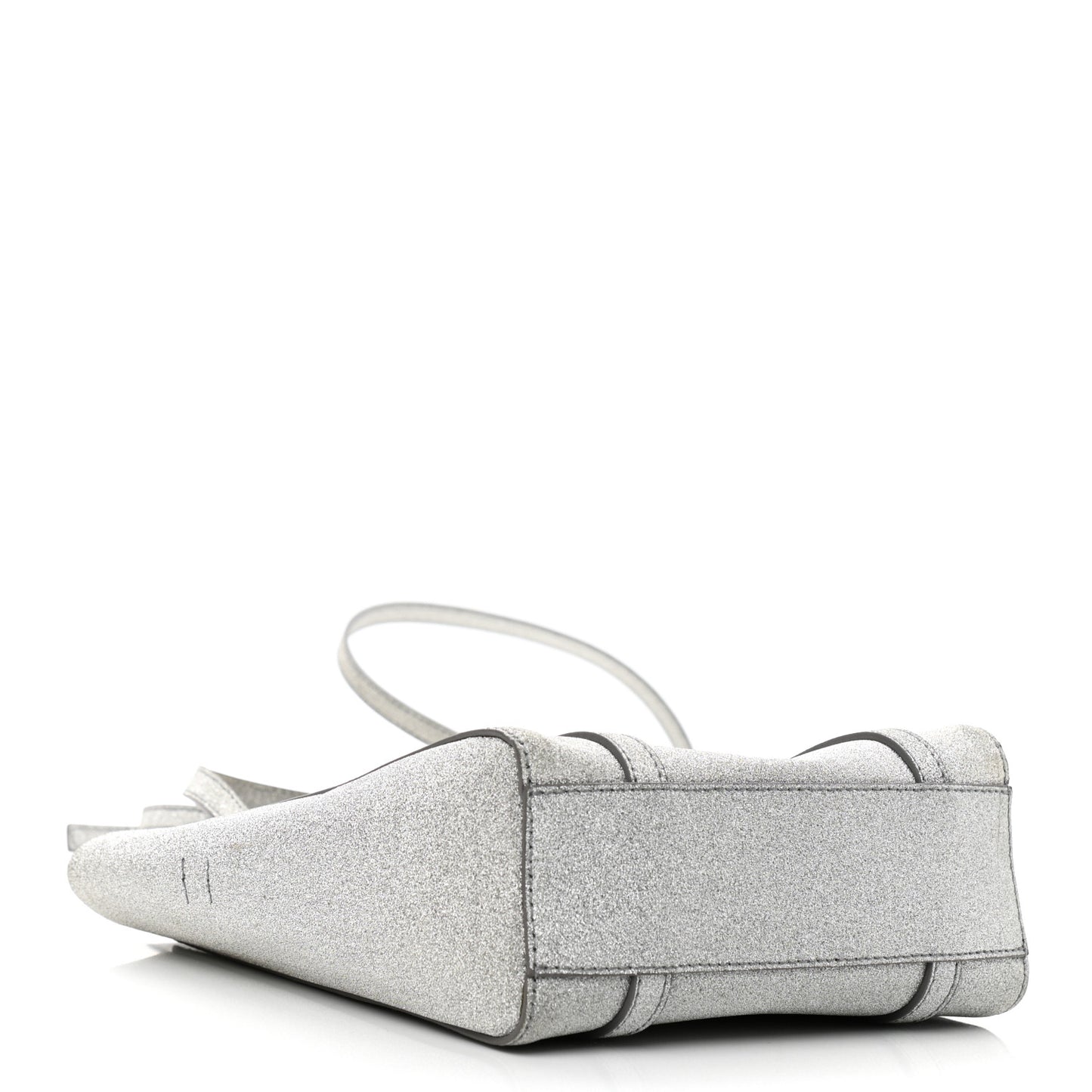 Glitter Calfskin XXS Everyday Tote Silver