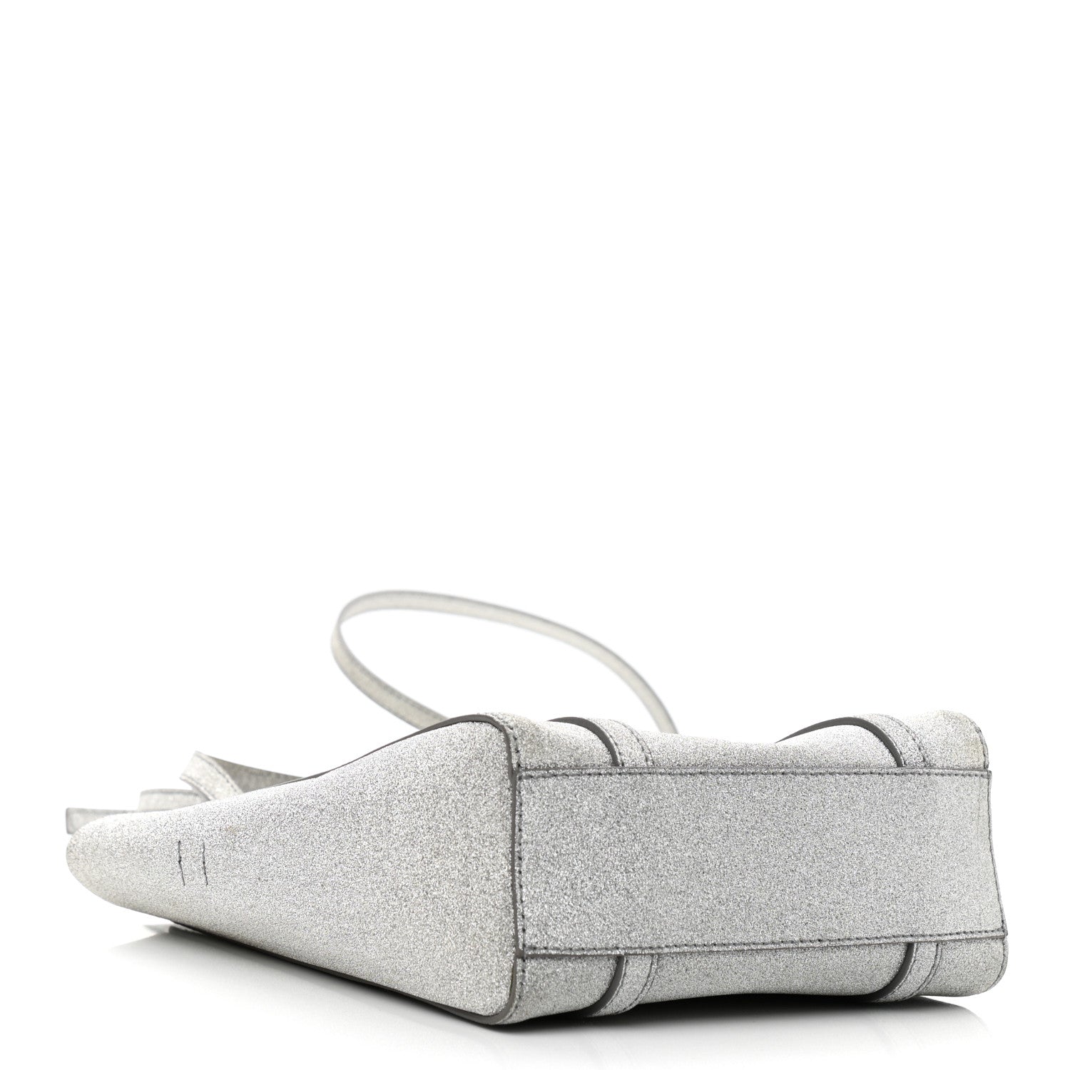 Balenciaga Glitter Calfskin XXS Everyday Tote Silver 4 of 12