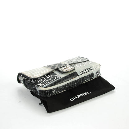 Chanel Tweed Patchwork Medium Single Flap Black 4 of 9