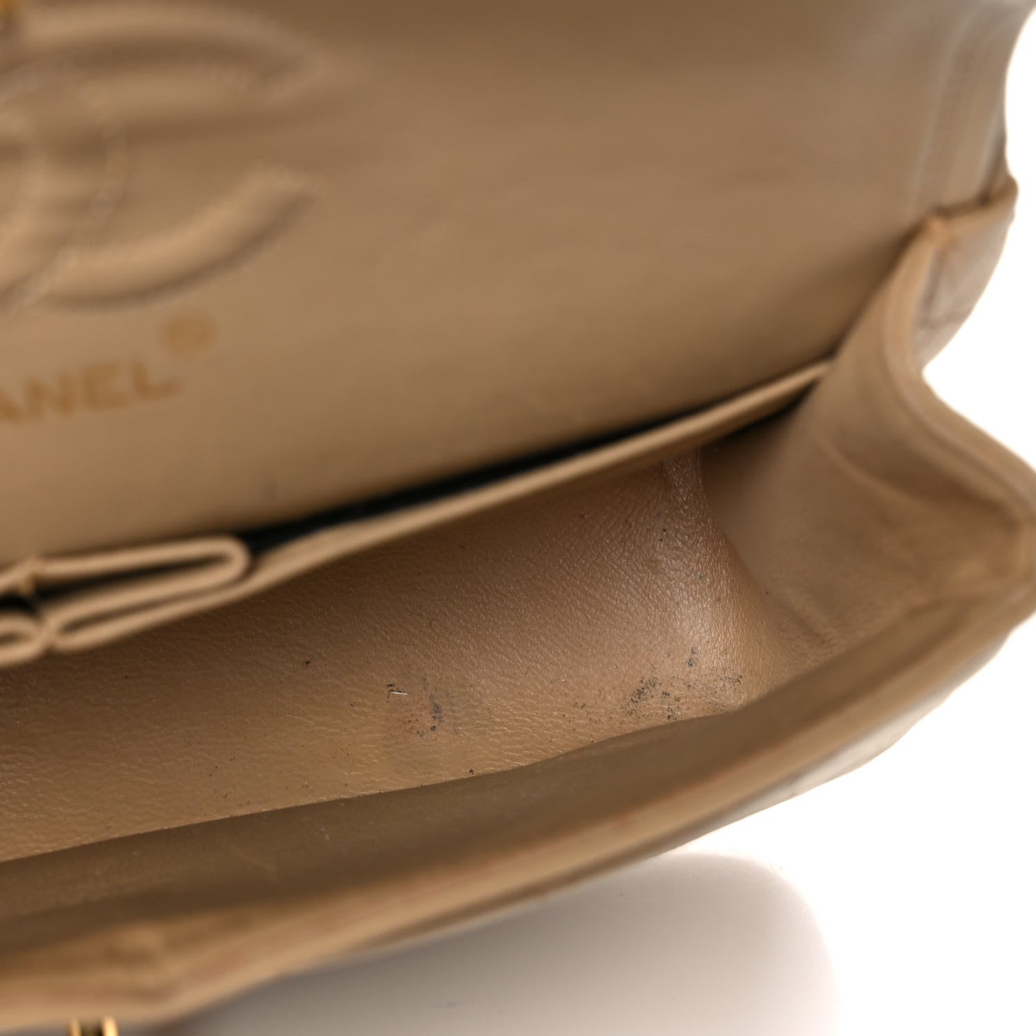 Chanel Lambskin Quilted Small Double Flap Beige 13 of 19