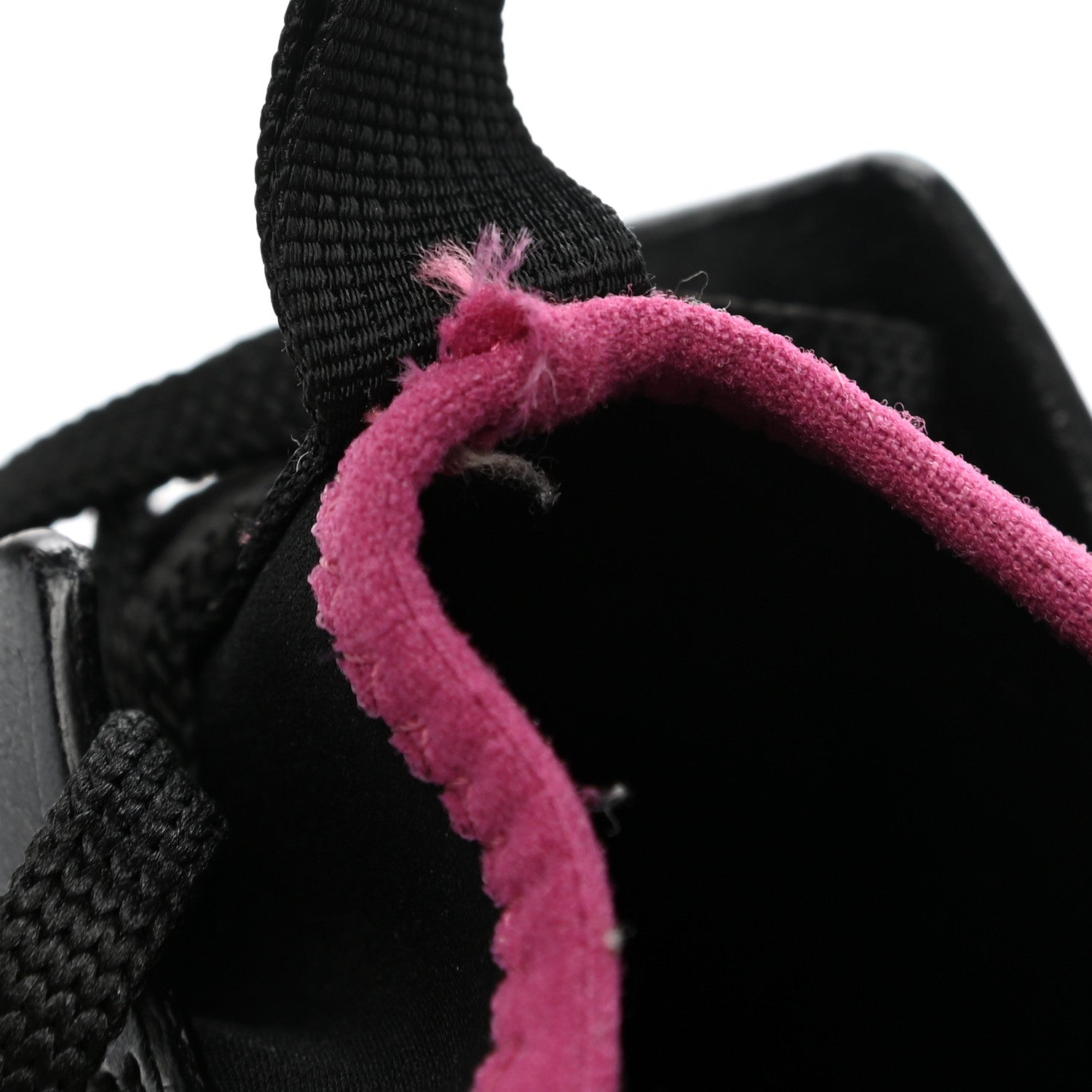 Balenciaga Calfskin Neoprene Mesh Suede Womens Race Runner Sneakers 42 Black Silver Pink 14 of 14