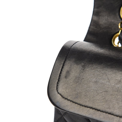 Chanel Lambskin Quilted Medium Double Flap Black 8 of 15
