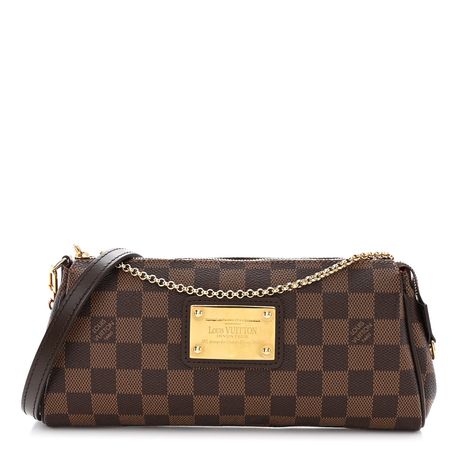 Louis Vuitton Damier Ebene Eva Clutch 1 of 10