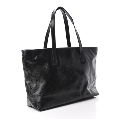Gucci Imprime Monogram Medium Zippered Shopping Tote Black 3 of 10