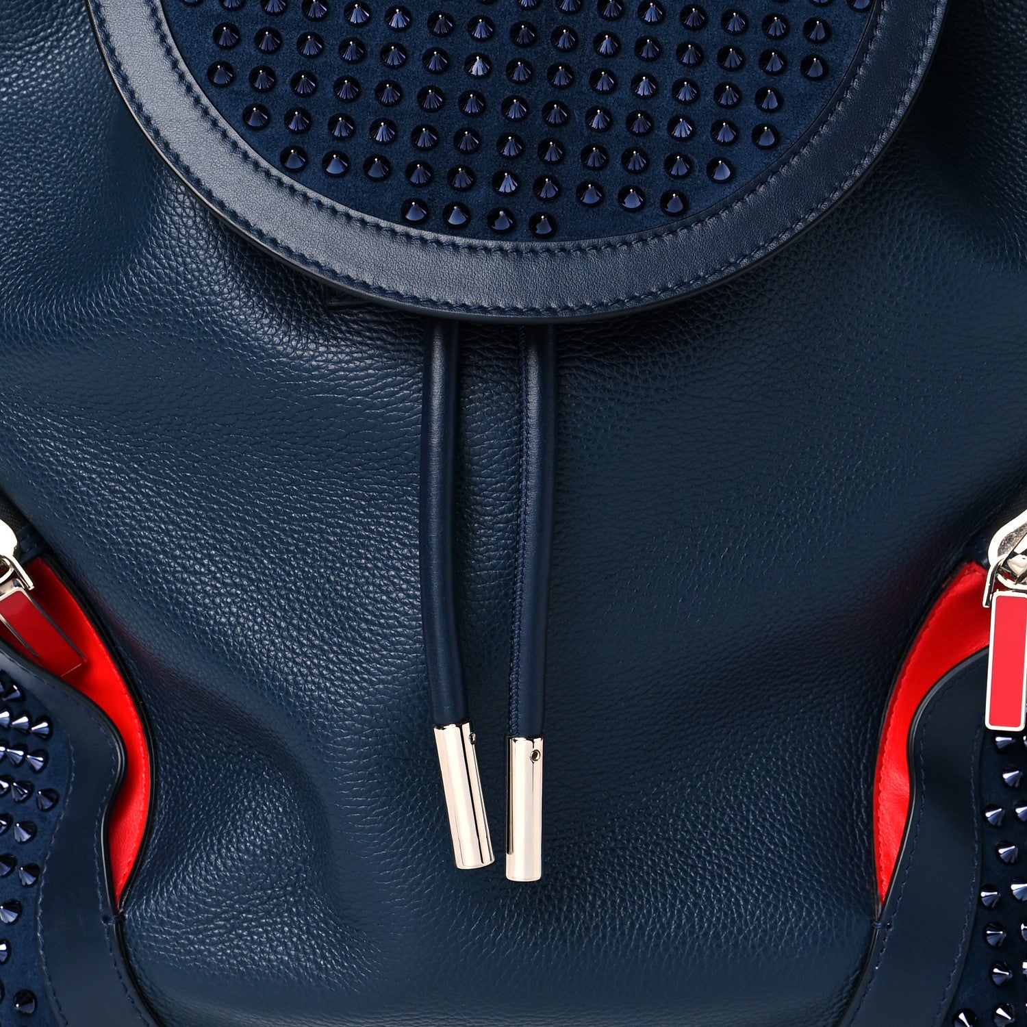 Christian Louboutin Calfskin Spiked Explorafunk Backpack Marine 6 of 9