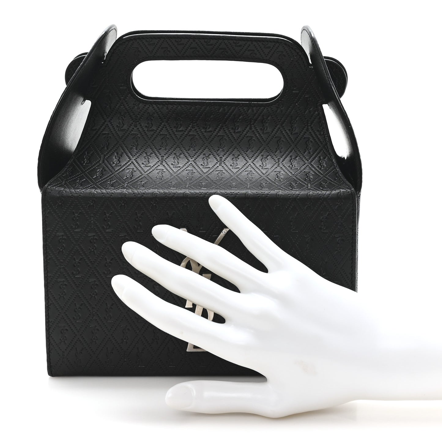 Calfskin Monogram Take Away Box Black