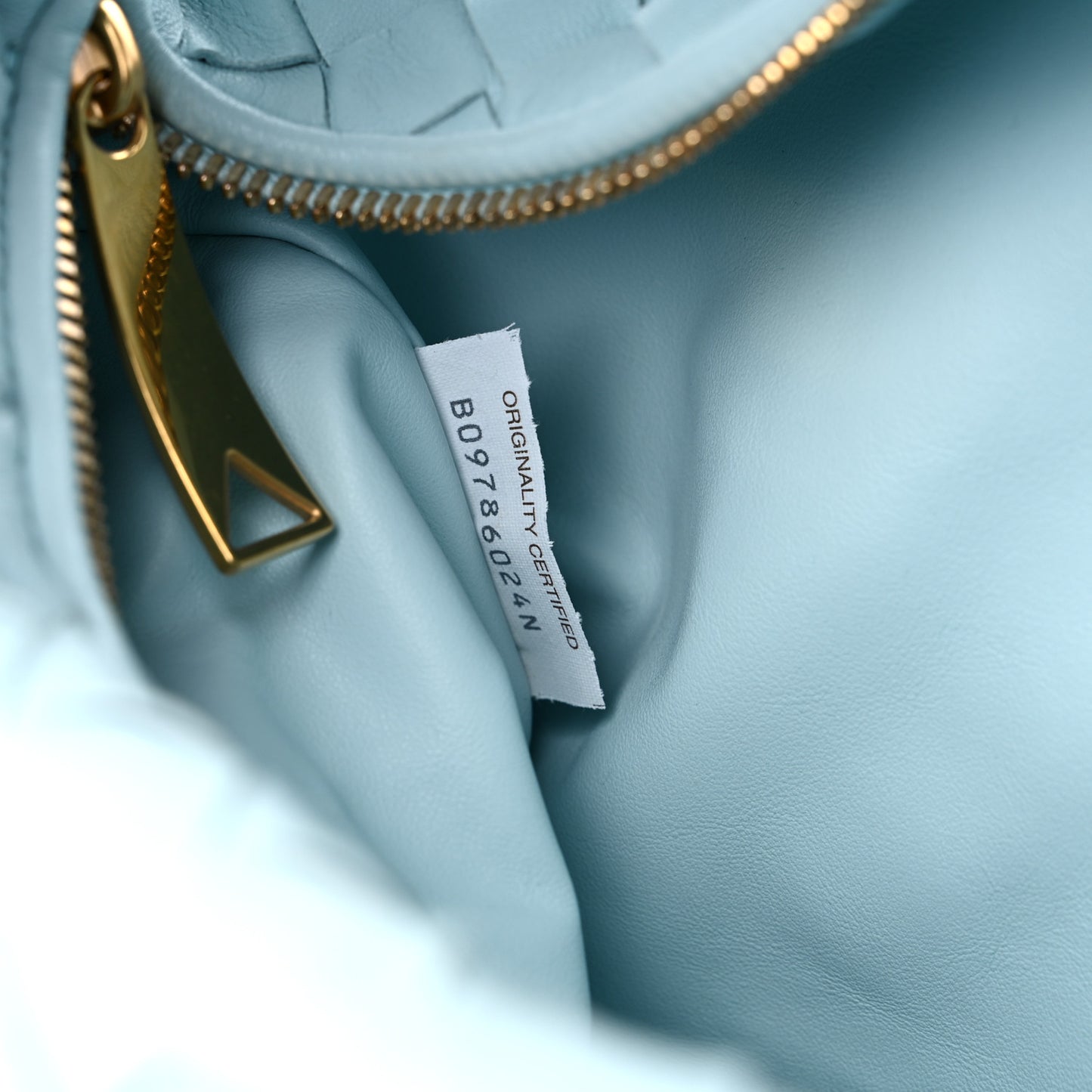 Nappa Intrecciato Teen Jodie Hobo Teal Washed