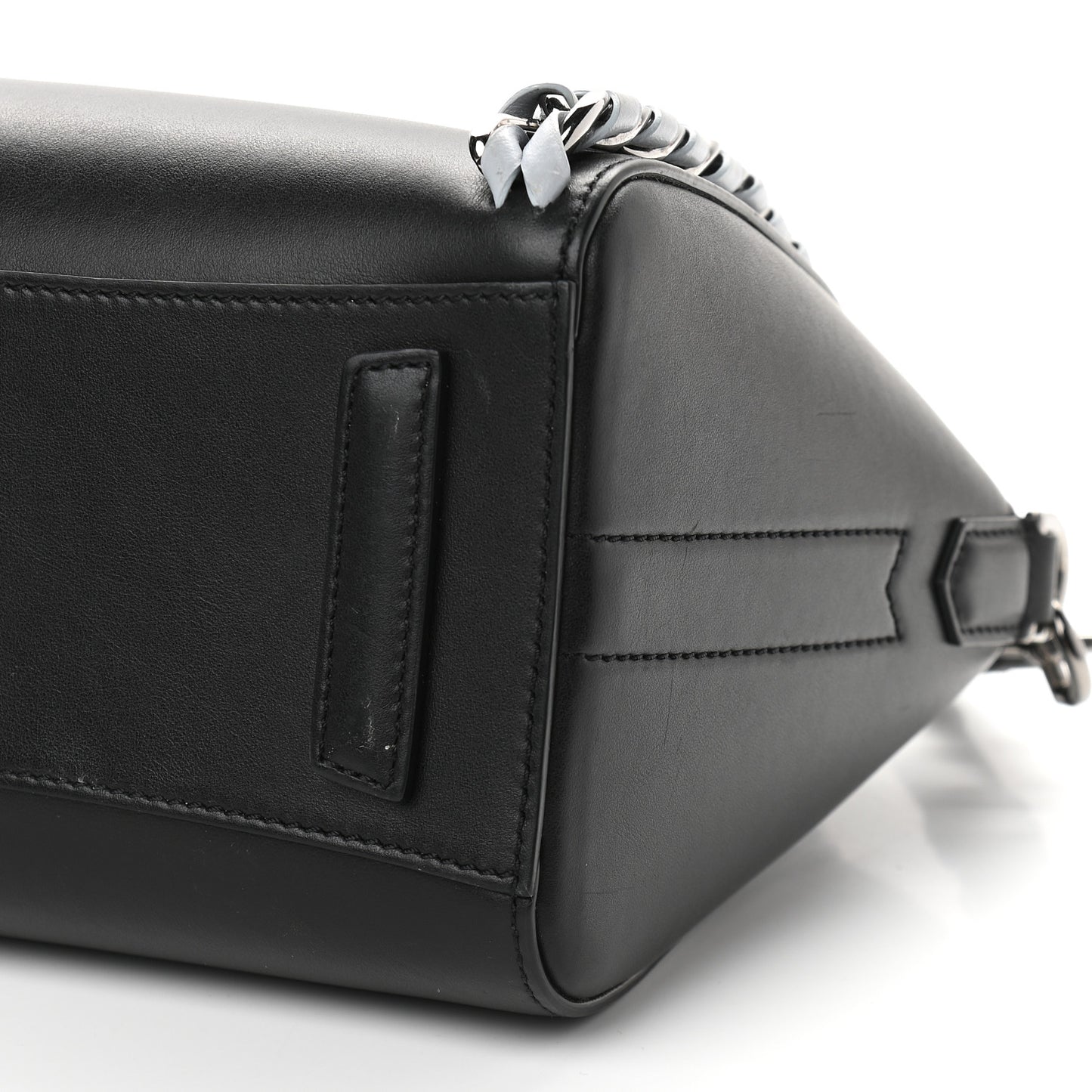 Smooth Calfskin Mini Chain Weave Antigona Black