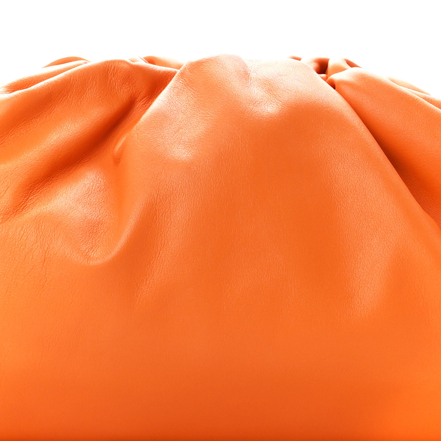 Smooth Butter Calf The Pouch Oversized Clutch Burnt Orange
