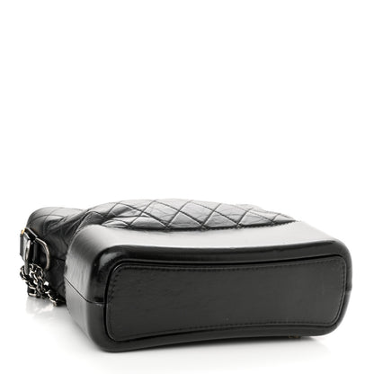 Chanel Aged Calfskin Quilted Medium Gabrielle Hobo Black 4 of 10