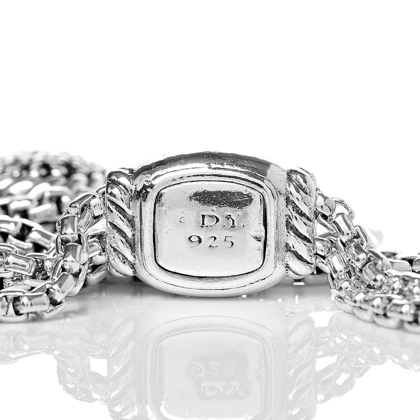 Sterling Silver Black Diamond Chatelaine Petite Bracelet