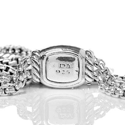 David Yurman Sterling Silver Black Diamond Chatelaine Petite Bracelet 4 of 4