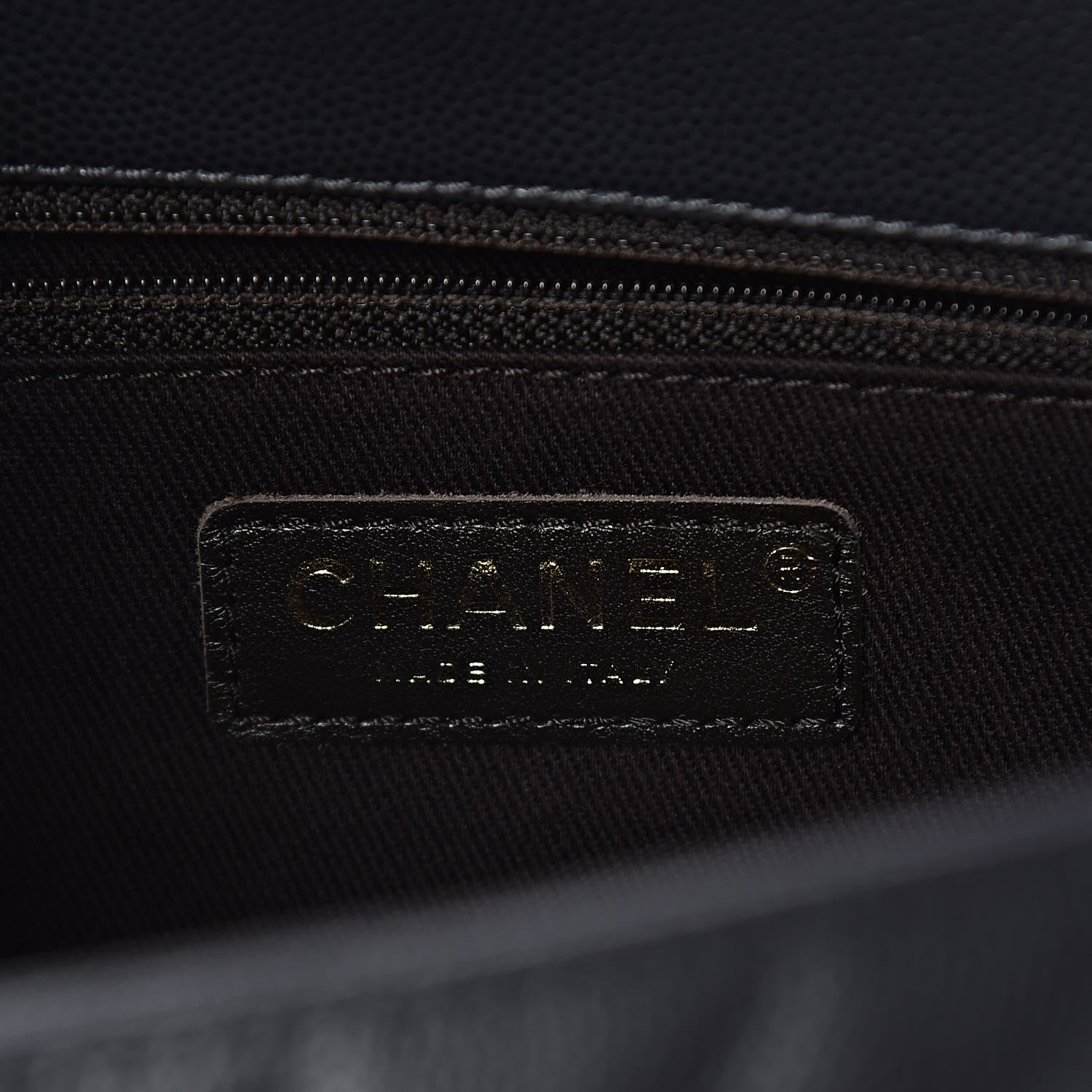 Chanel Caviar Chevron Quilted Small Coco Handle Flap Black 6 of 10