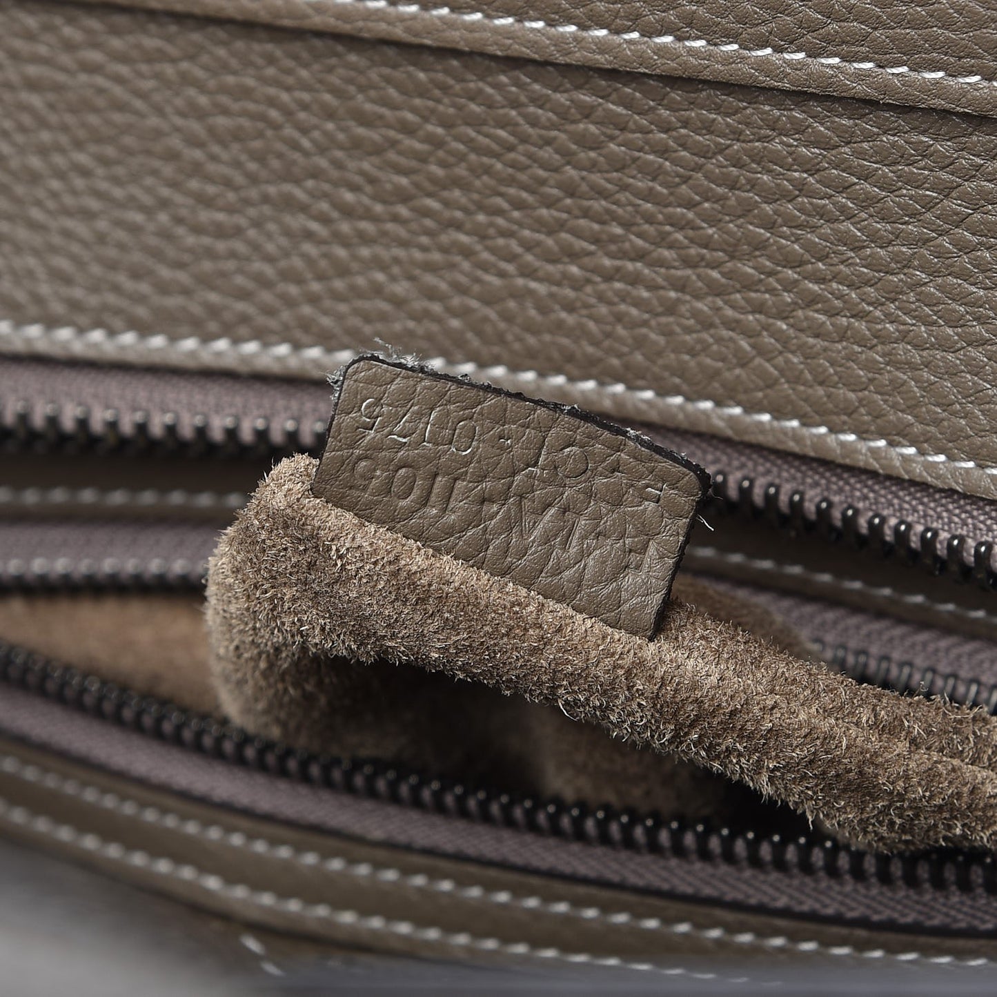 Drummed Calfskin Micro Luggage Souris