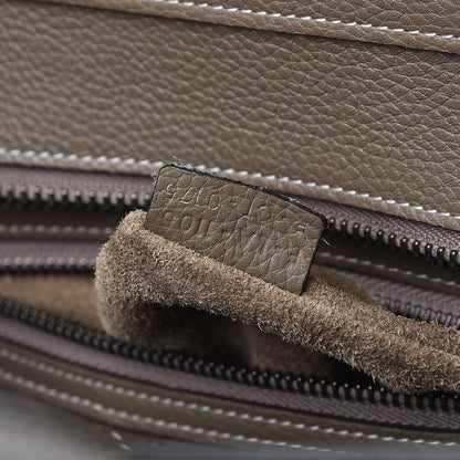 Celine Drummed Calfskin Micro Luggage Souris 9 of 9