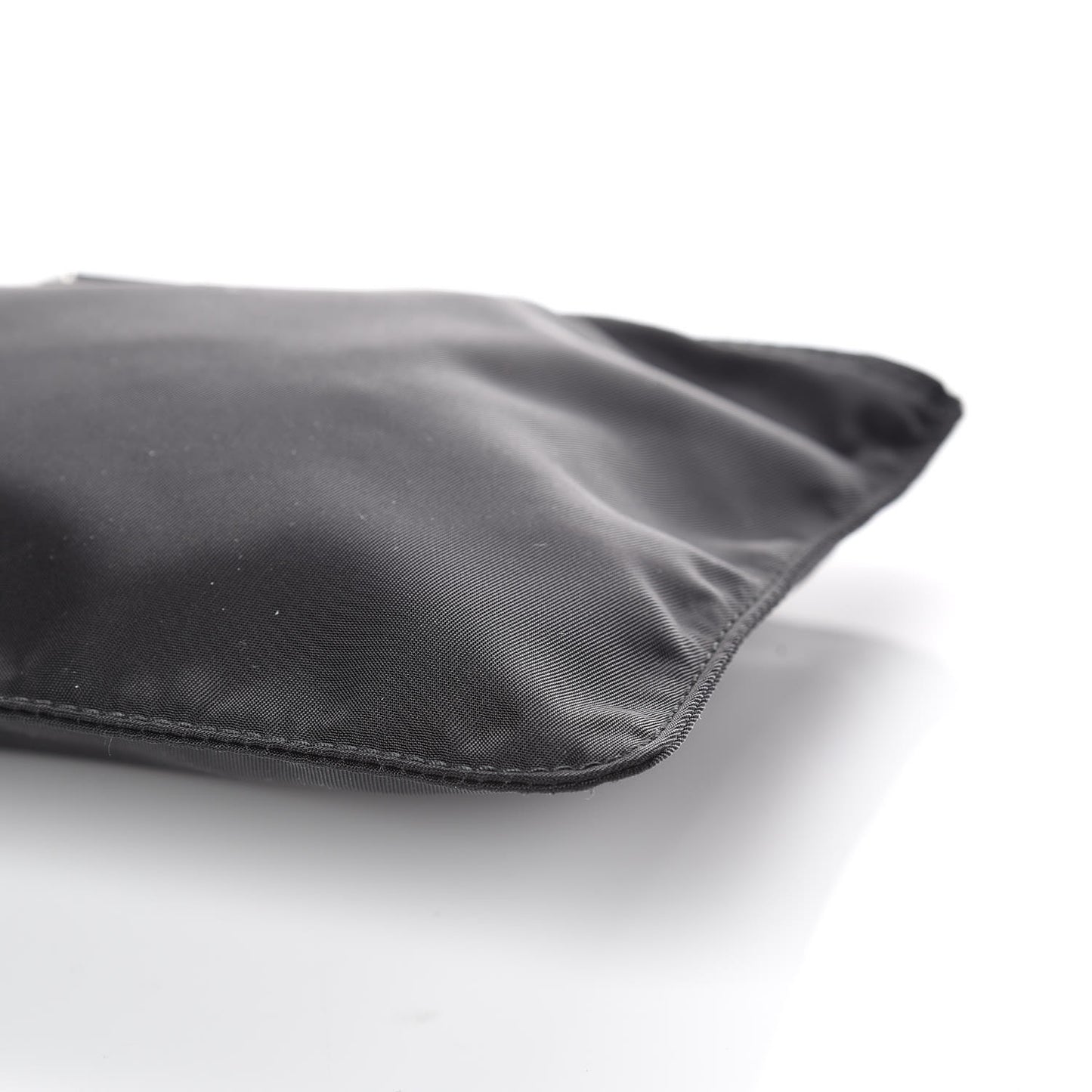 Nylon Tessuto Cosmetic Pouch Black