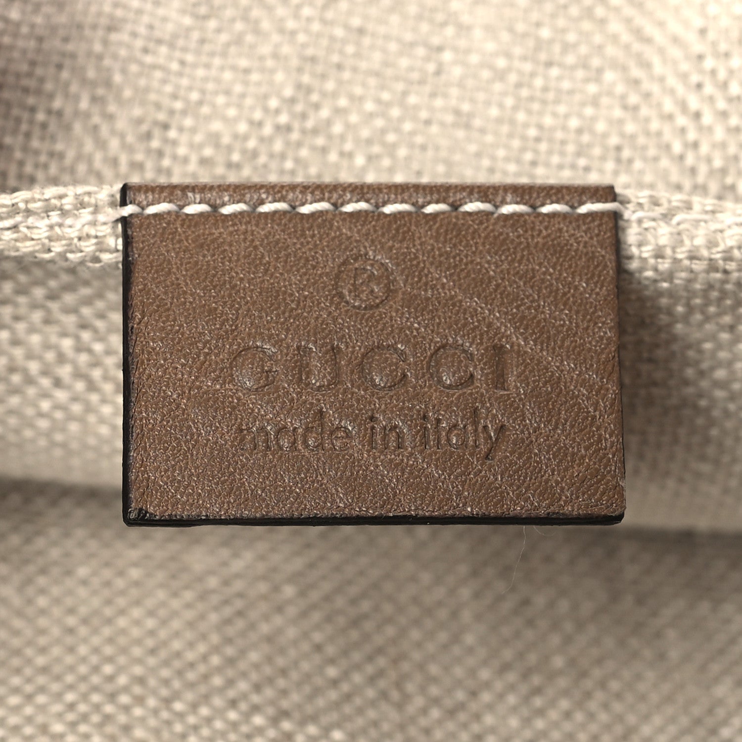 Gucci Calfskin Greenwich Clutch Beige 6 of 10
