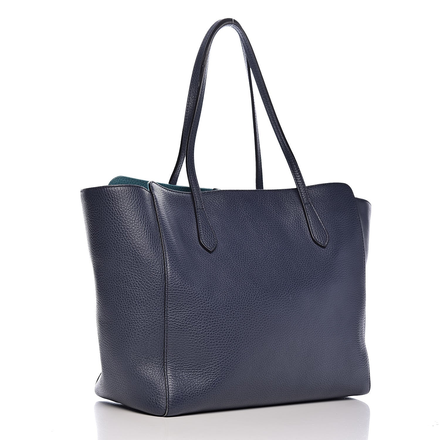 Gucci Dollar Calfskin Medium Swing Tote Marine Deep Cobalt 3 of 15