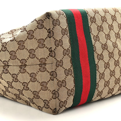 Gucci Monogram Web Large Jolie Tote Brown 8 of 9