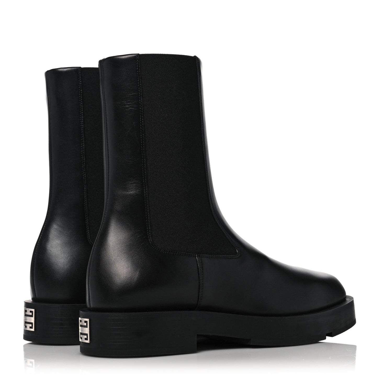 Square Chelsea Boots 40 Black