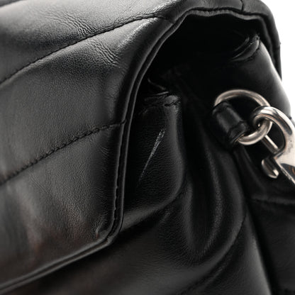 Saint Laurent Calfskin Y Quilted Monogram Toy Loulou Crossbody Bag Black 12 of 13