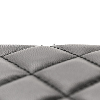 Chanel Lambskin Quilted All About Chanel Charm Wristlet Wallet Black 11 of 13