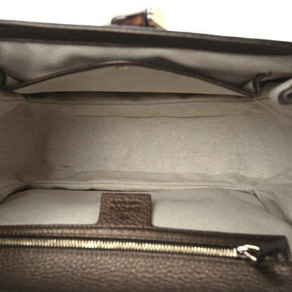 Gucci Metallic Calfskin Medium New Bamboo Top Handle Bag Bronze 5 of 10