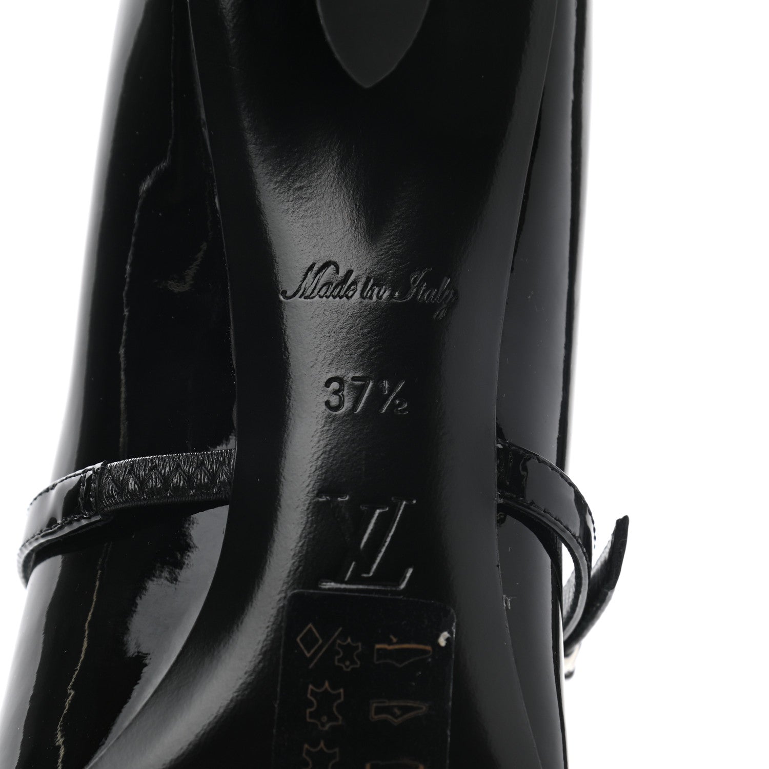 Louis Vuitton Patent Uniformes Silhouette Pumps 37.5 Black 6 of 8