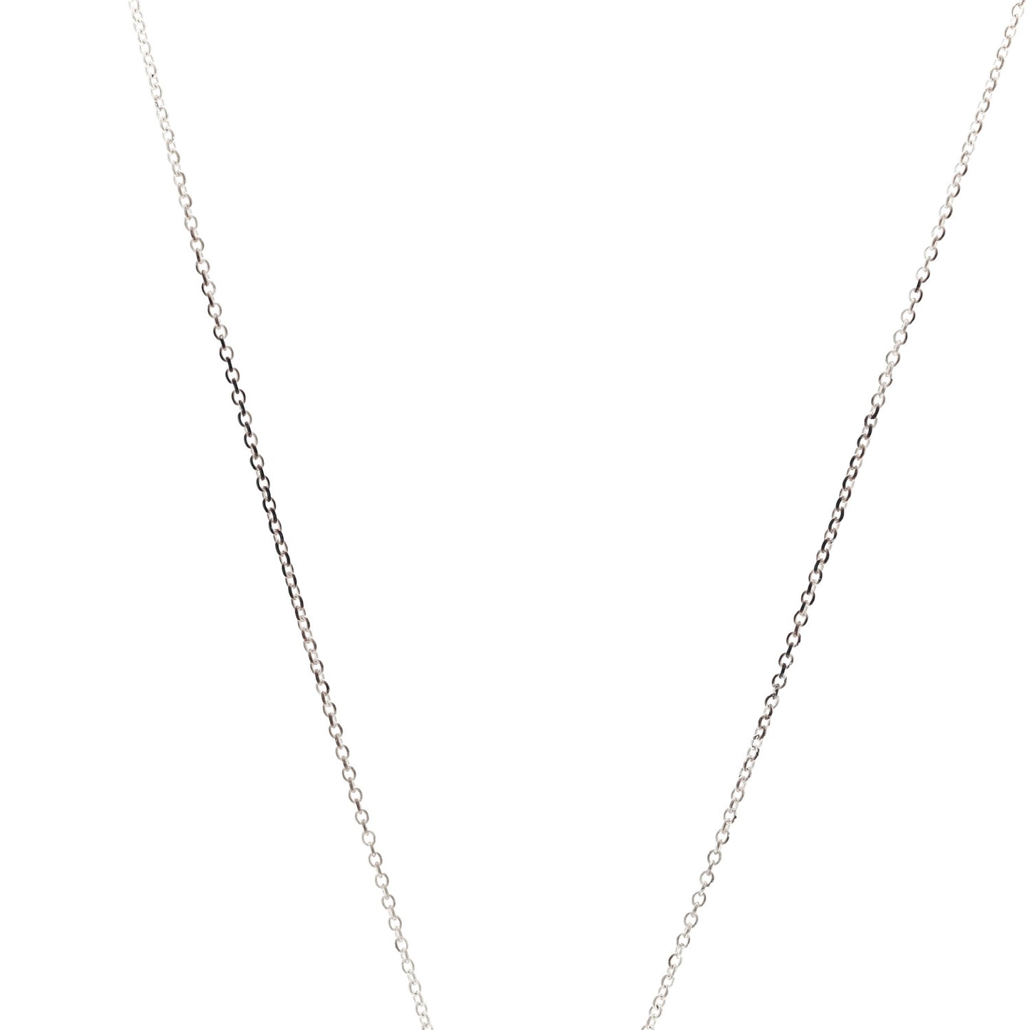 Sterling Silver Elsa Peretti 14mm Open Heart Pendant Necklace