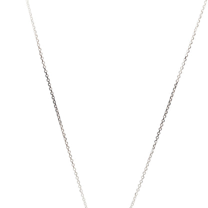 Tiffany Sterling Silver Elsa Peretti 14mm Open Heart Pendant Necklace 6 of 6