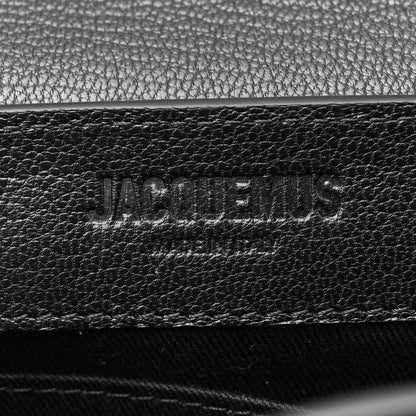 Jacquemus Grained Calfskin Le Capri Messenger Bag Black 6 of 9