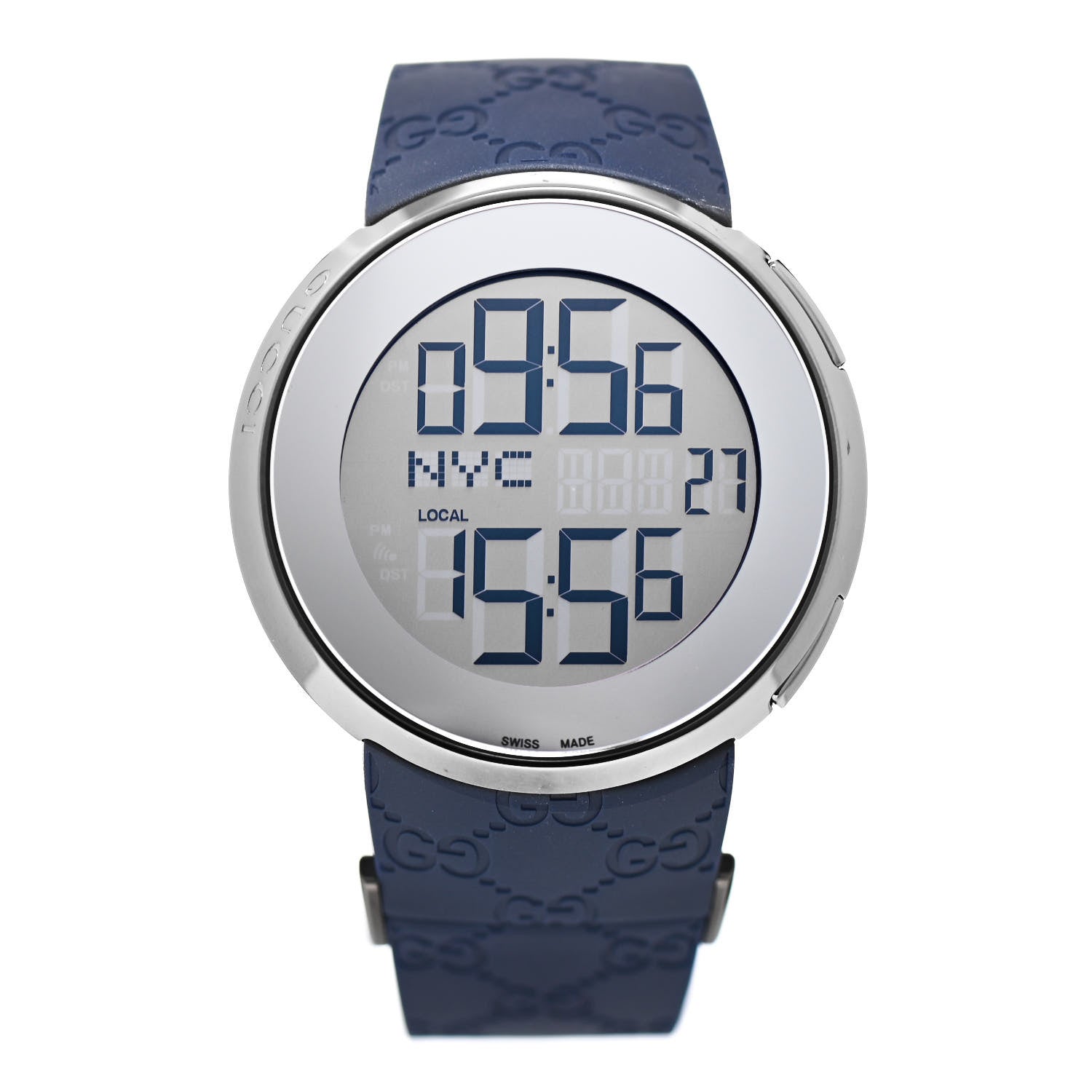 Gucci Stainless Steel Rubber 45mm Digital I-Gucci Watch 1 of 4