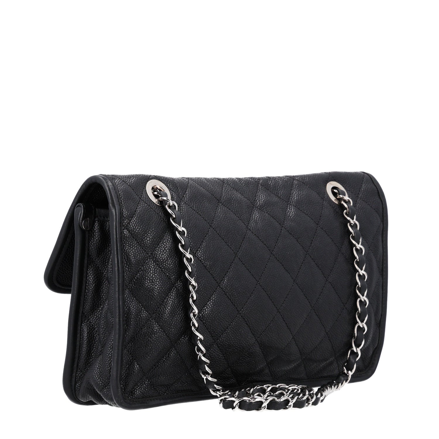 Chanel Caviar Quilted Medium French Riviera Flap Black 3 of 10