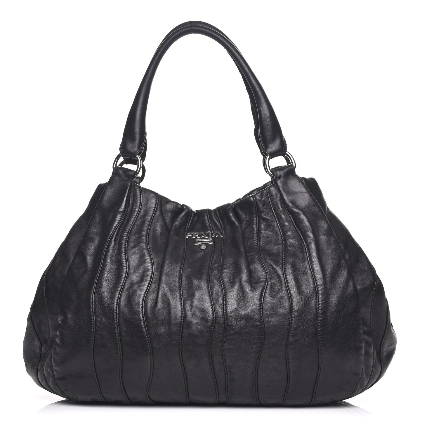 Nappa Mordore Stripes Bag Nero Black