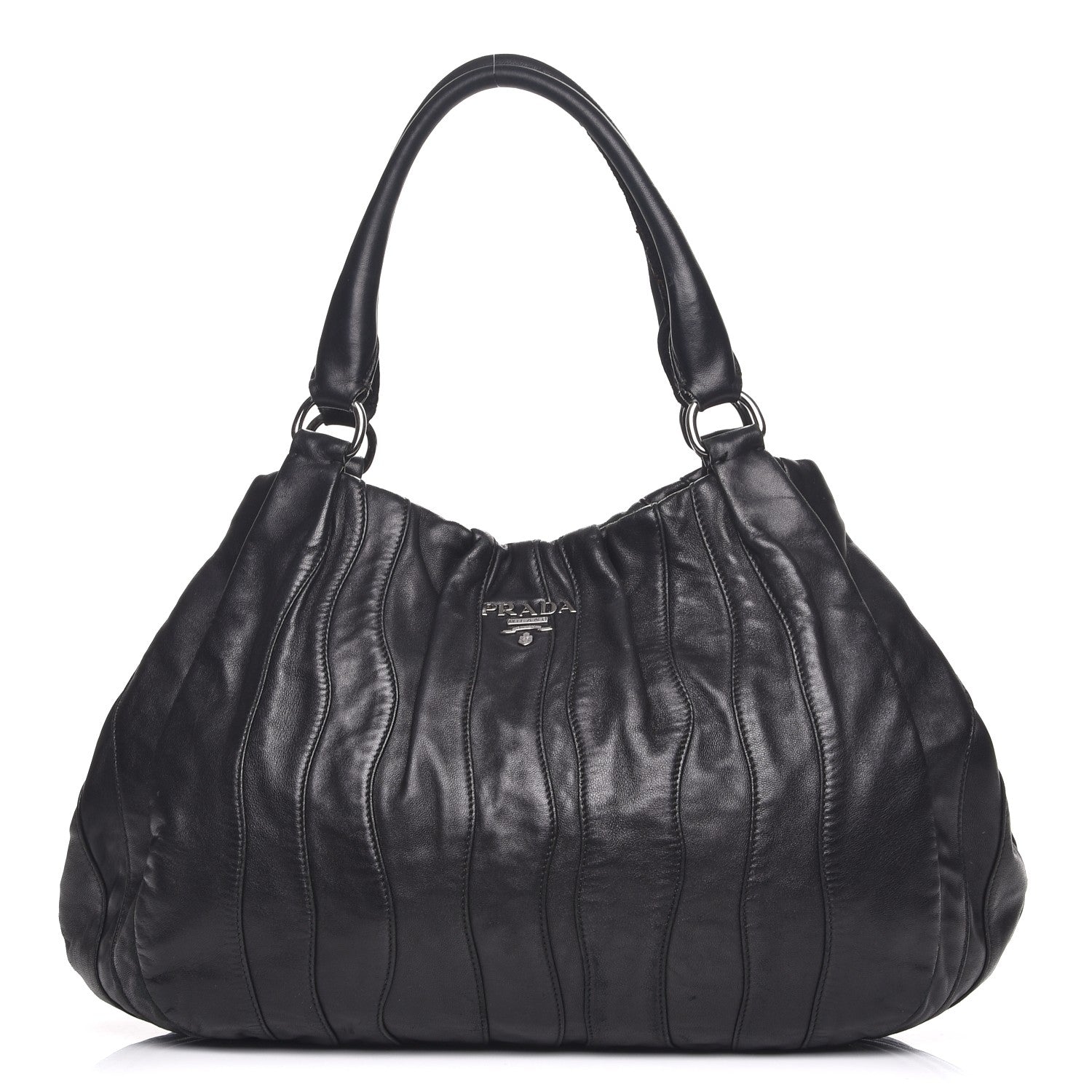 Prada Nappa Mordore Stripes Bag Nero Black 1 of 13