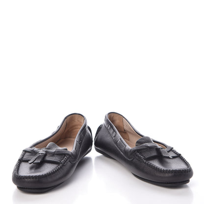 Chanel Calfskin Stitched CC Mocassin Loafers 39.5 Black 5 of 9