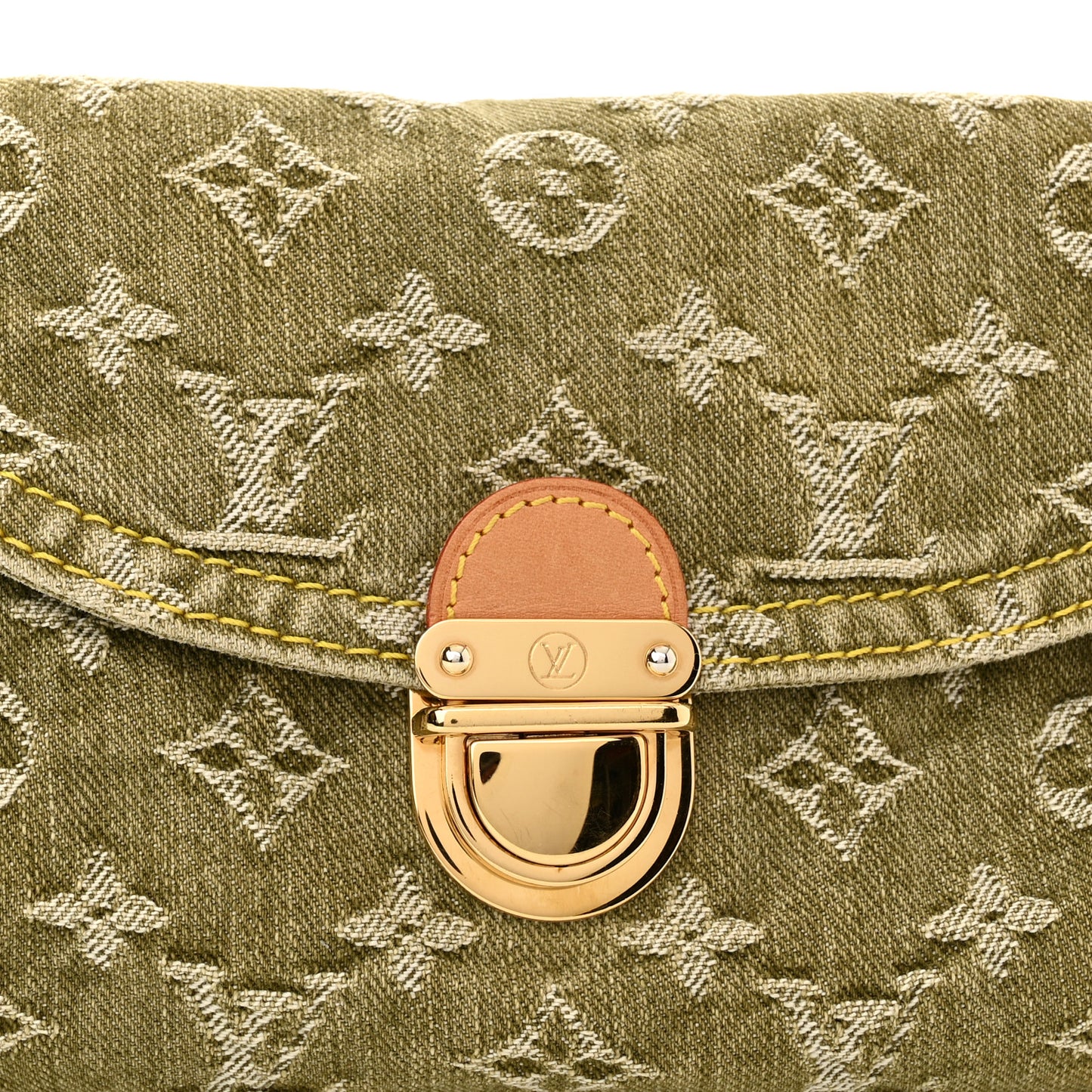 Monogram Denim Mini Pleaty Lichen