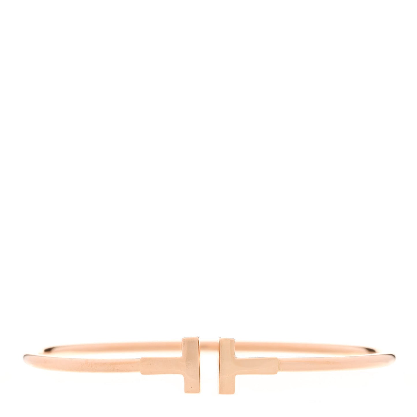 18K Rose Gold T Wire Bracelet